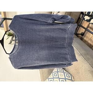 True Craft Cozy Waffle Knit Sweatshirt - Size M